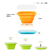 Silicone furlable food container JM-0303011101