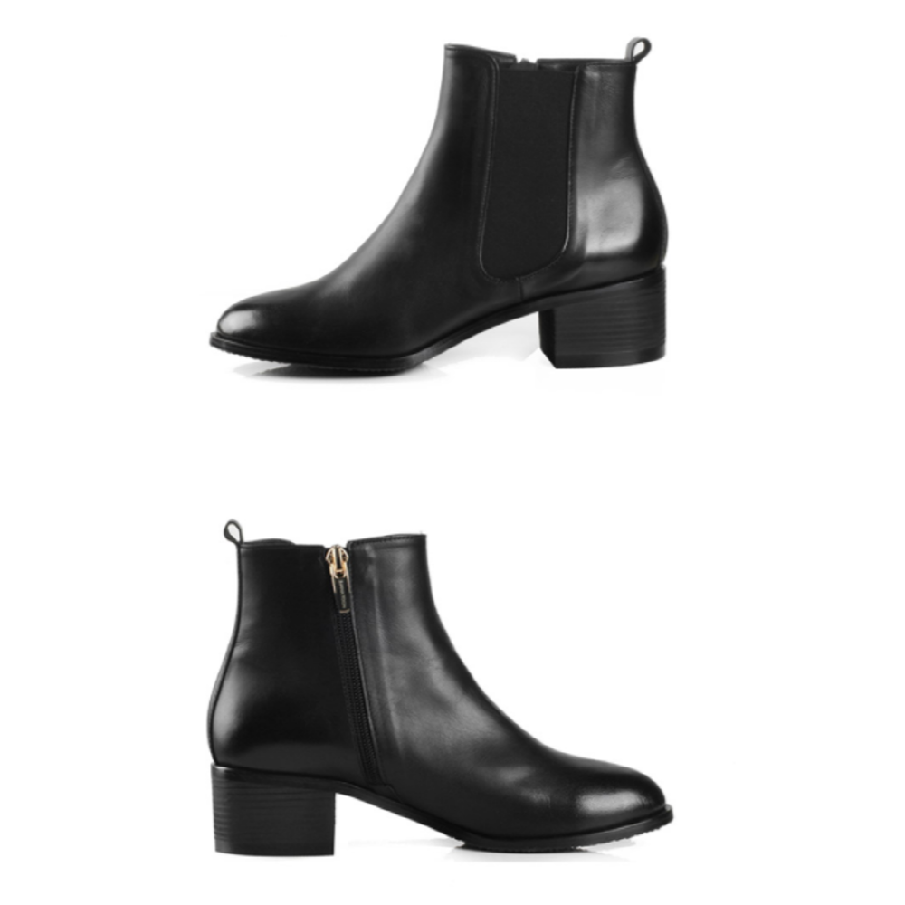 Zipper Chelsea Boots