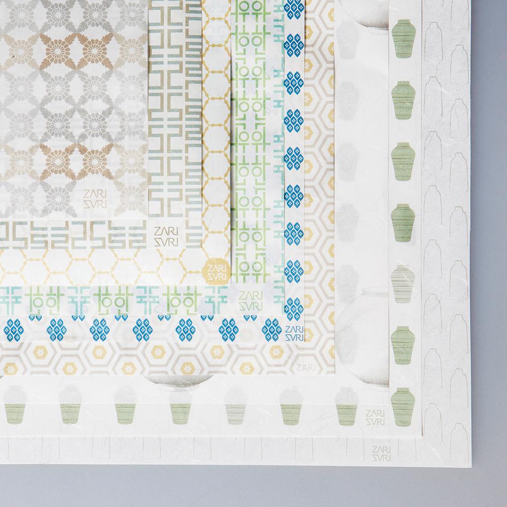 Korean modern pattern wrapping paper book style