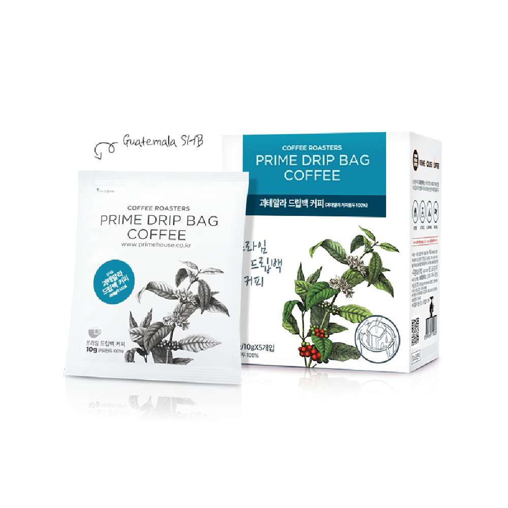 Prime House Drip Bag Coffee(A) - 4 Types, Prime, Colombia, Ethiopia, Guatemala