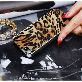 detail image2 Leopard Calf Hair Mobile Case Korea Artisan handmade design pouch