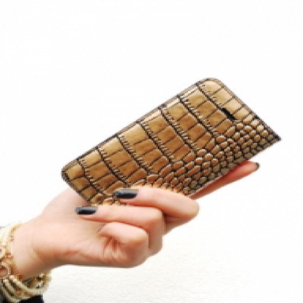 Gaze Gold Croco Leather mobile case