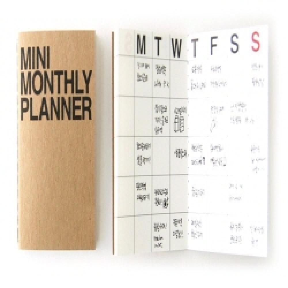 JSTORY Monthly Planner Paper Simple planner note book A3, A4, A5, A6, A7 (Mini Monthly Planner A7)