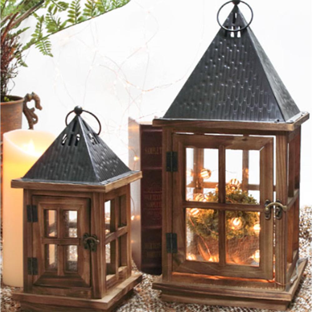 Antique Candle House 2P Set