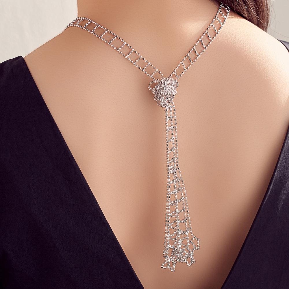 Silver embroidery crafted Scarf Necklaces : K151