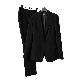 full image SUIT HEEL ONE BUTTON SINGLE SUIT - BLACK
