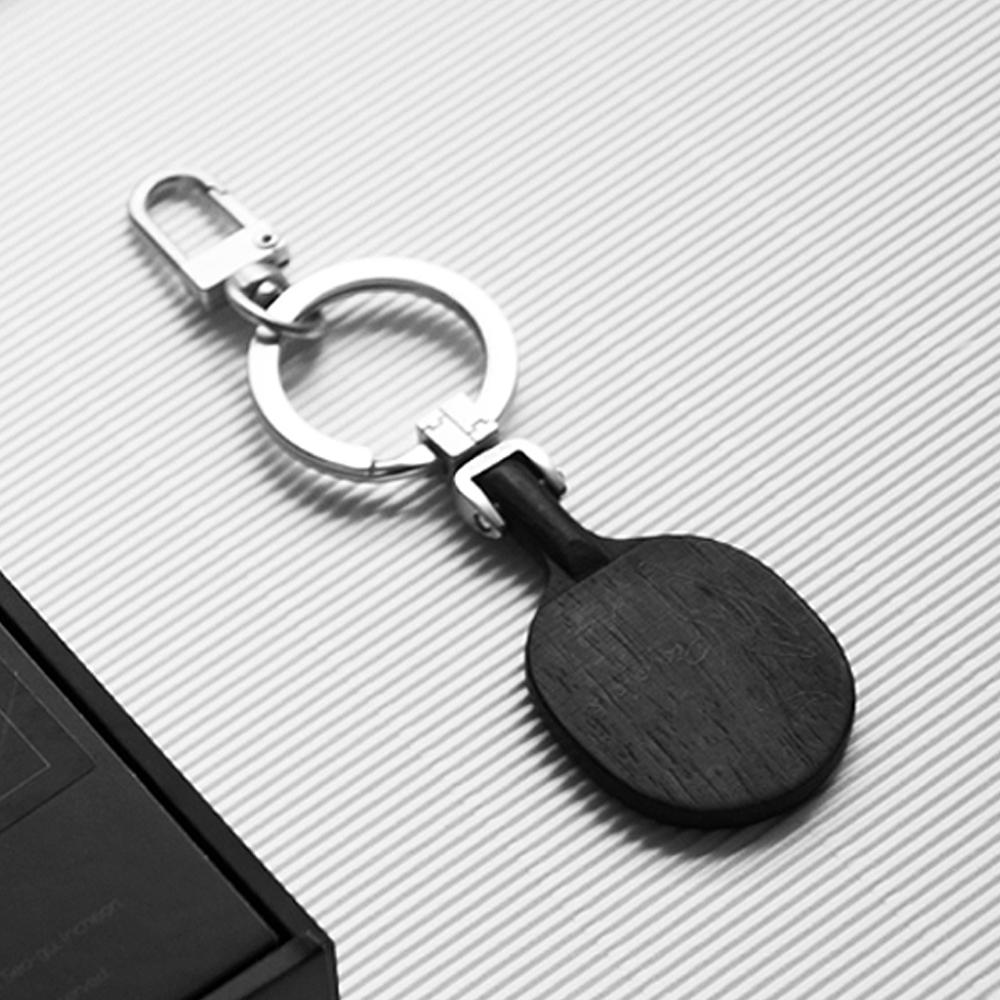 ILLUSIONI PICCOLO TT BLADE Table Tennis Racket Keychain/Key Ring_Ebony Black