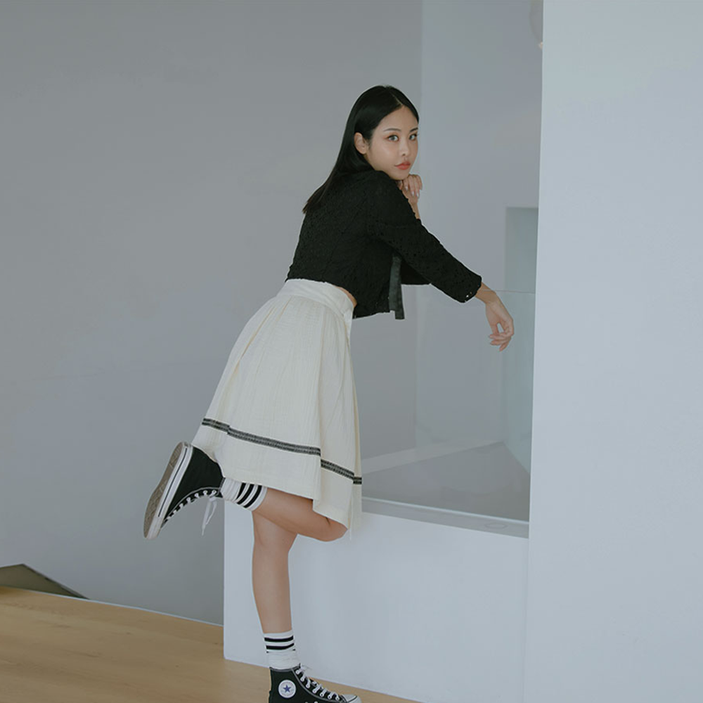 Korean traditional skirt (white)