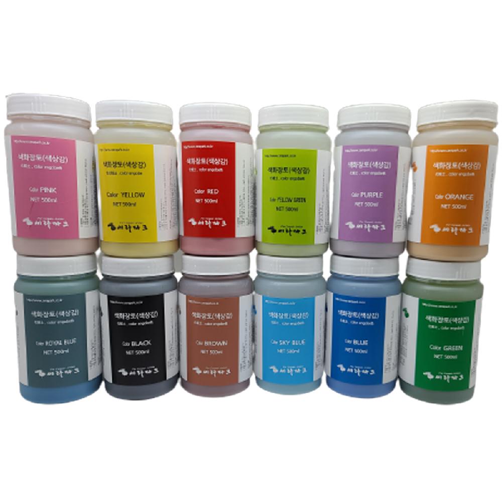 COLOR ENGOBE 12 Color Set (500ml)