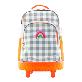 full image oddbi Happy Check LED Trolley Bag-pink