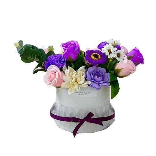  Soap Flower Carnations Center Piece  L (Lavender)