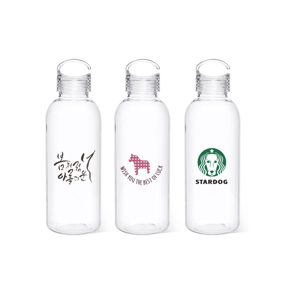 New Bio Ecozen Plastic Water Bottle with half handle lid OEM made in Korea - 600ml