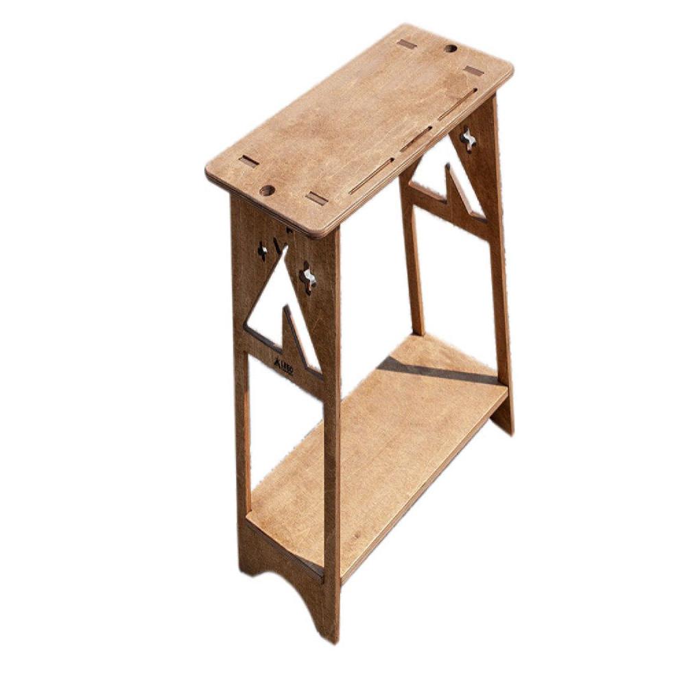 leeo wood shelf walnut color 500*250*500