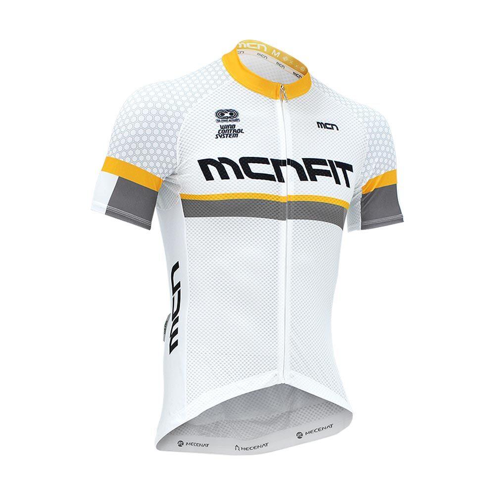CJS-LUMEN WHITE  UV protction short sleeve cycling jersey
