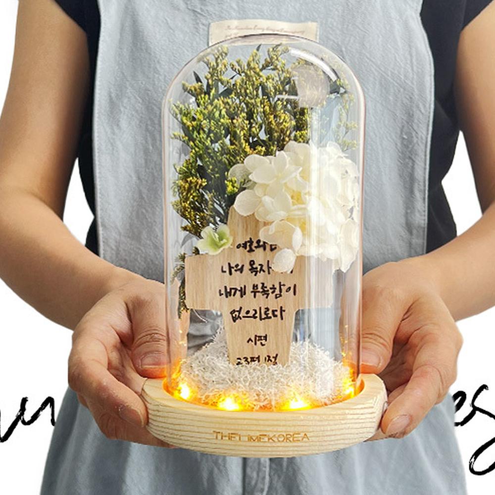 LED horse imprinted cross flower mood lamp interlayer accessories