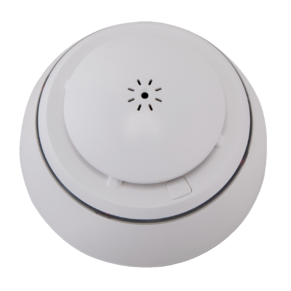 Wireless linked fire detector