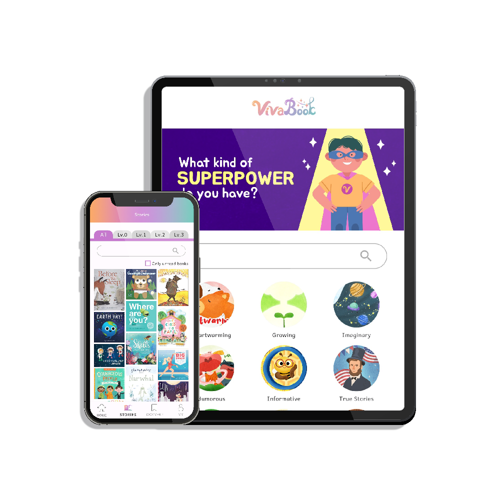 English e-book library VivaBook