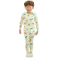 full image kids wear 40S 3/4 length modal <GREEN DINO>