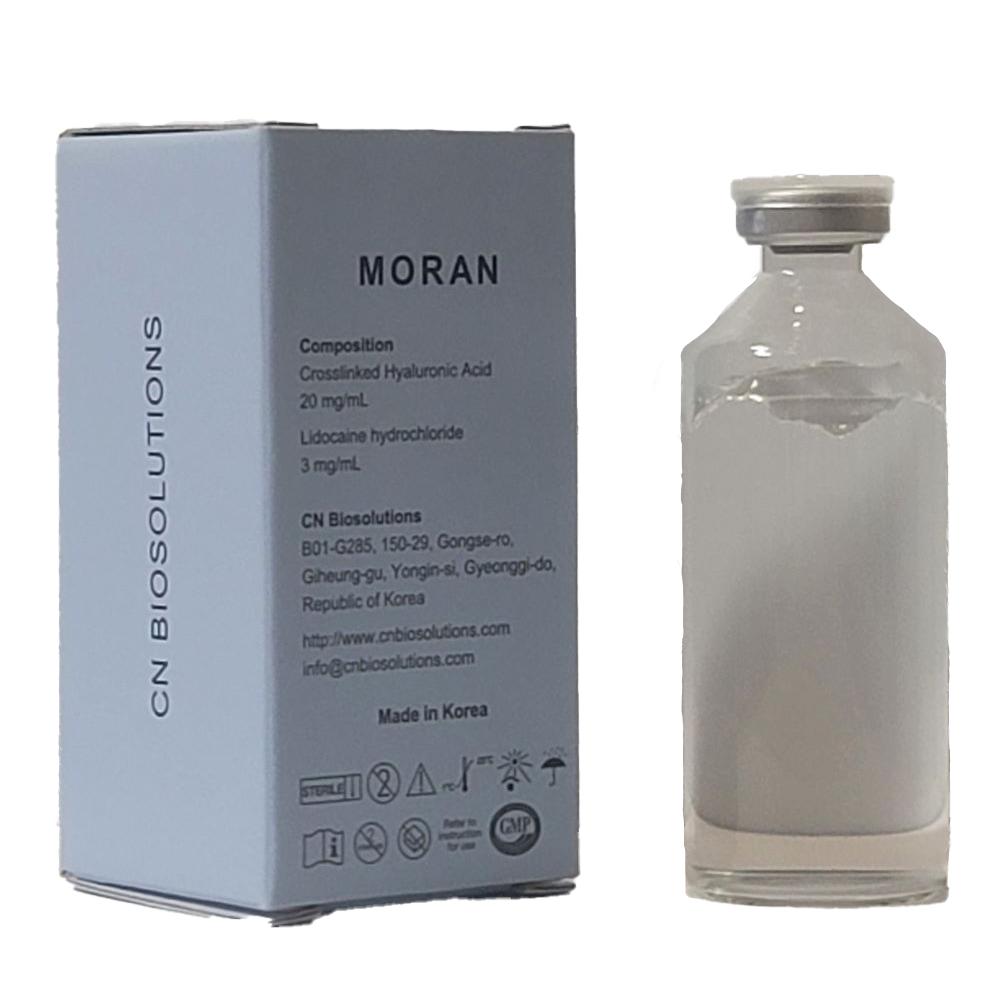 MORAN volume HA body and face filler 50ml Vial [cross-linked HA 20mg/mL, with Lidocaine]